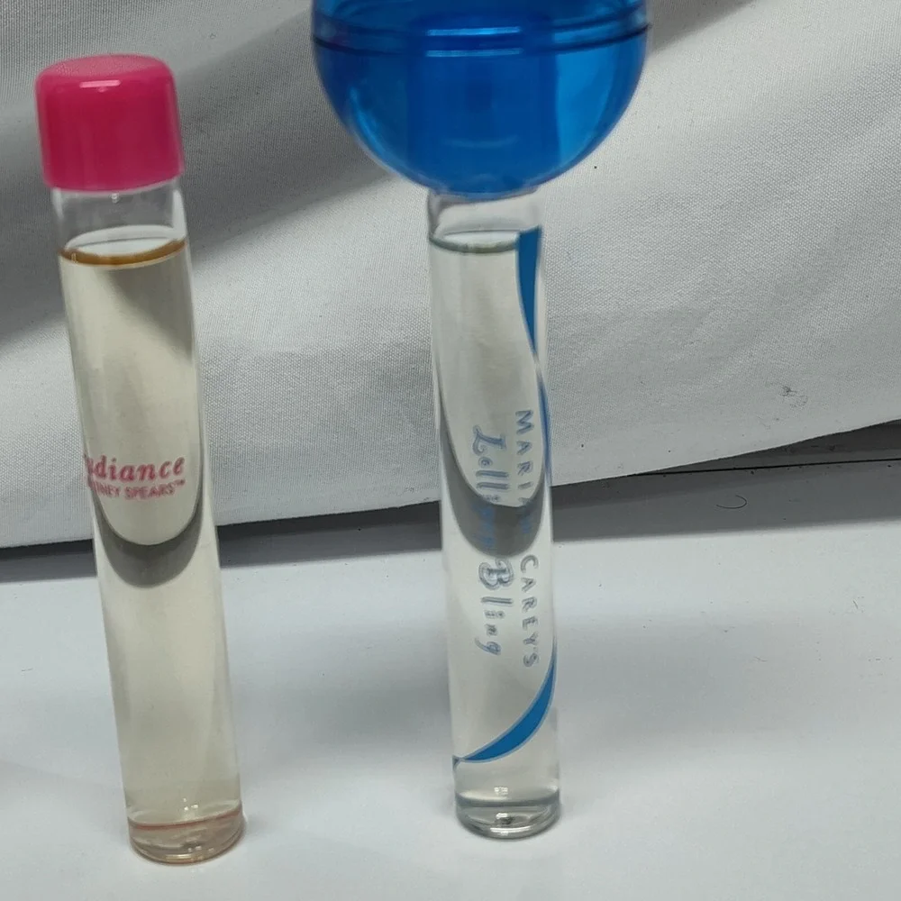 Mariah Carey's Lollipop Bling Britney Spears Radiance Truth travel scents light